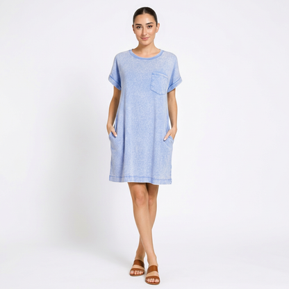 Robe T-Shirt Femme Zaria | Coton Premium Lavé, Coupe Décontractée