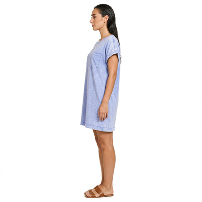 Robe T-Shirt Femme Zaria | Coton Premium Lavé, Coupe Décontractée
