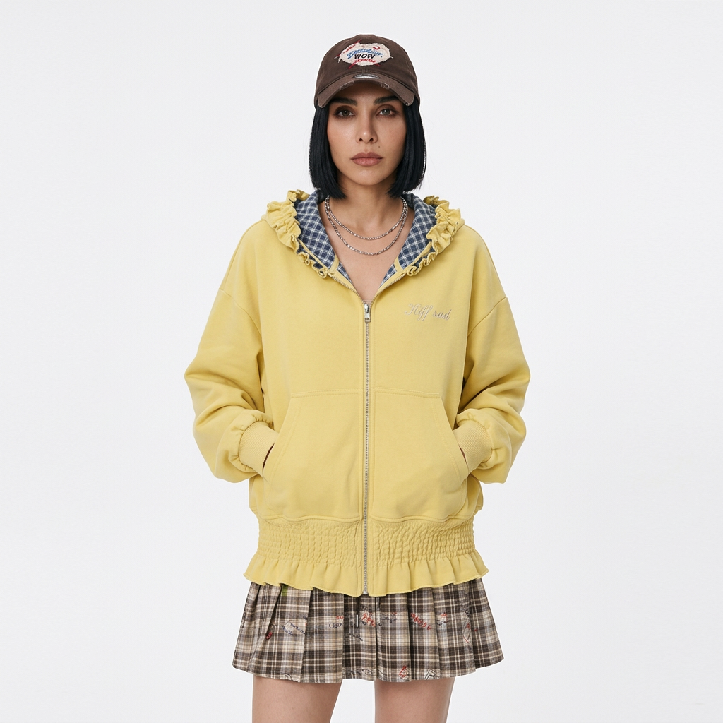 Sudadera para Mujer Evelyn | Bordado Y2K, Mezcla de Algodón