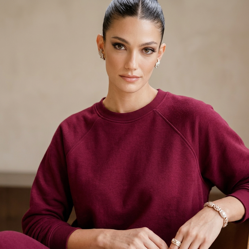 Ensemble détente femme Sasha | Manches raglan, col rond