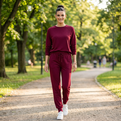 Ensemble détente femme Sasha | Manches raglan, col rond