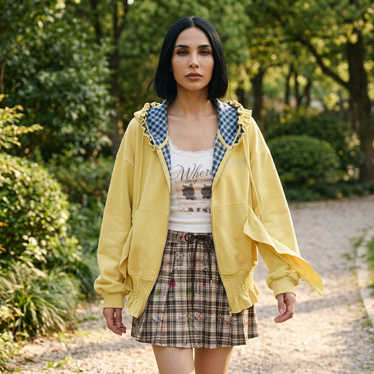 Sudadera para Mujer Evelyn | Bordado Y2K, Mezcla de Algodón