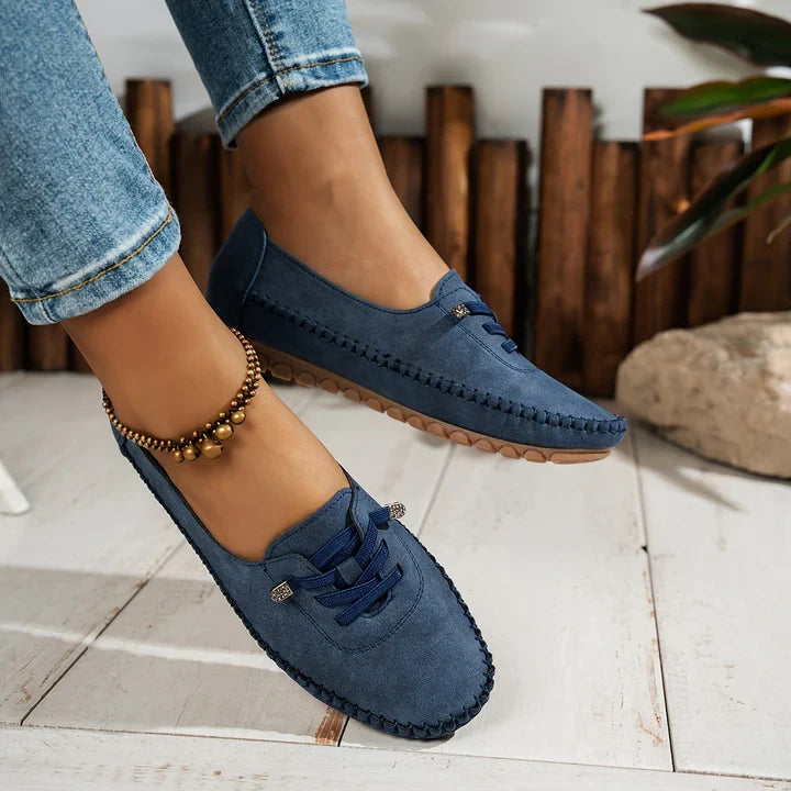 Maren Women's Suede Loafers - full-length view