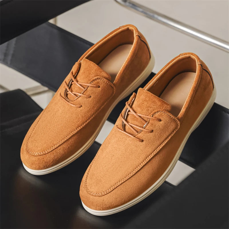 Astrid Women's Suede Loafers - full-length view