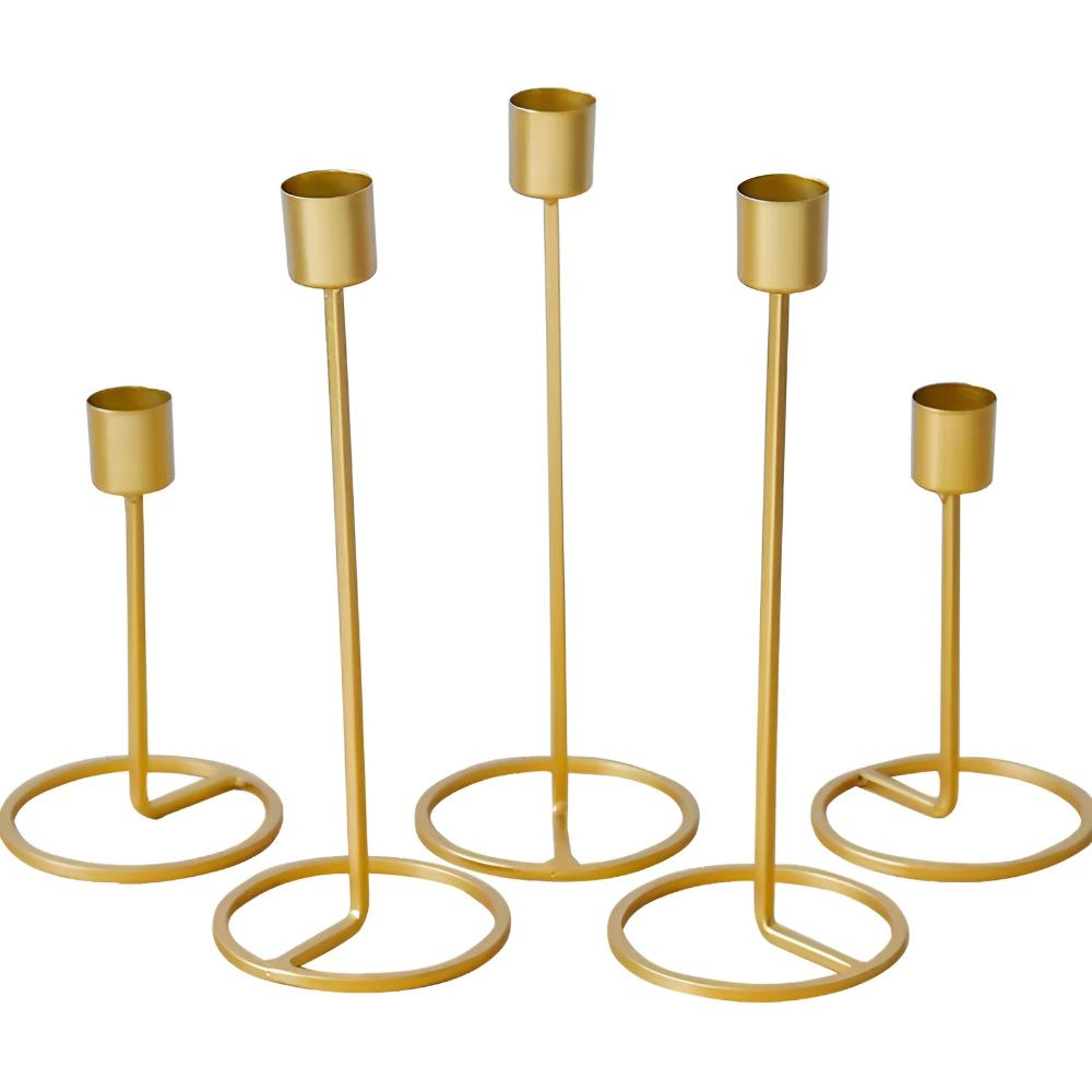 Golden Boho Metal Candle Holder