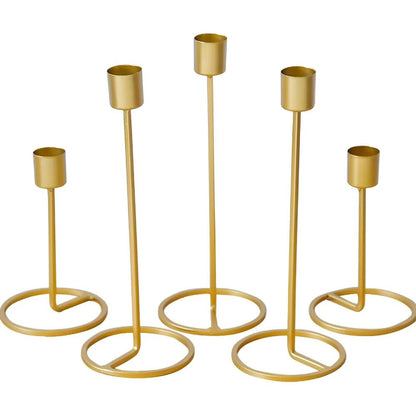 Golden Boho Metal Candle Holder