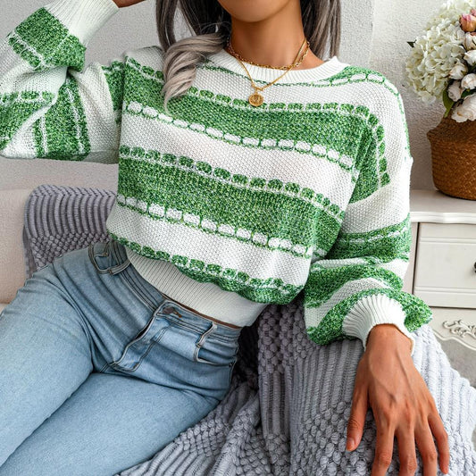 Clara Women's Striped Sweater - front view