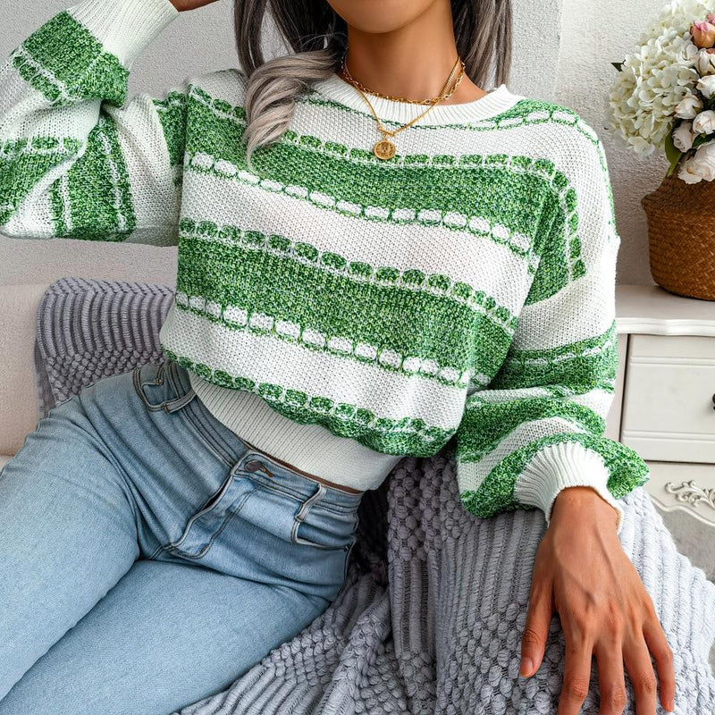 Clara Women's Striped Sweater - front view