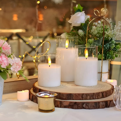 Ethereal 3D Flameless Candle Set | Realistic Flame, Timer & Dimming