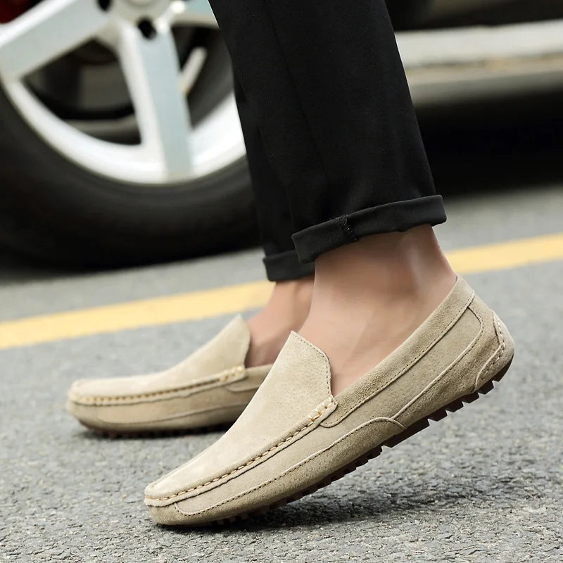Wilder Men's Suede Loafers - shown in use
