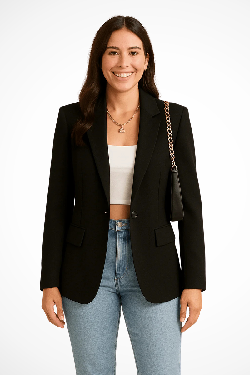 Quinn Women's Blazer | Black, White