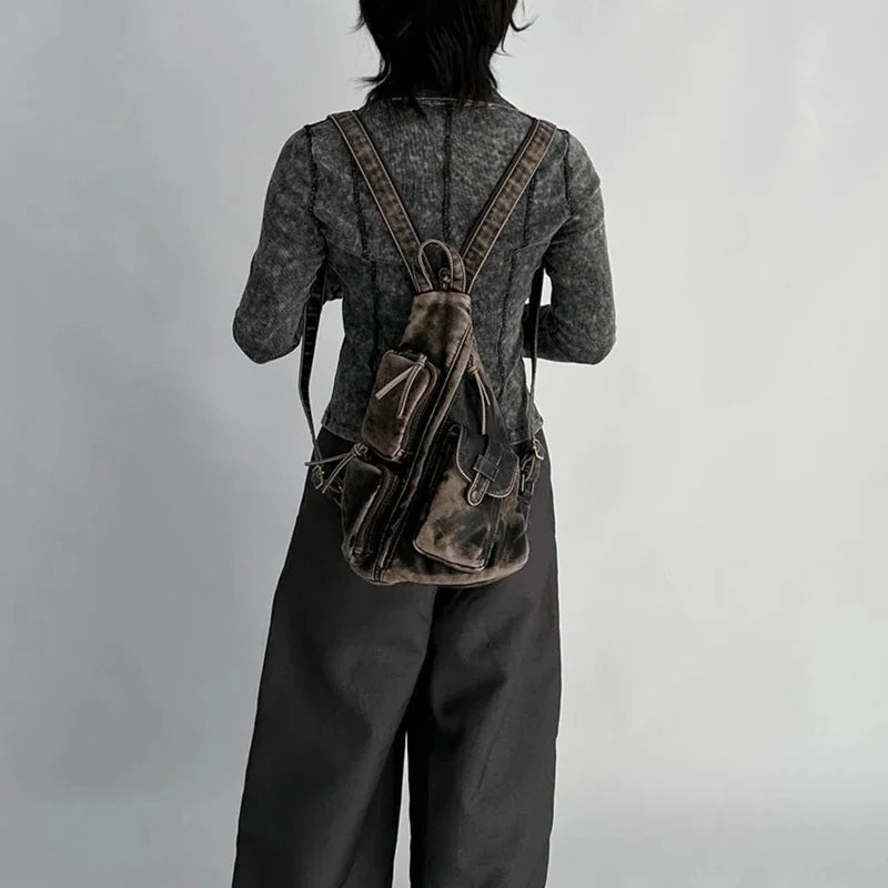 Genevieve Women's Backpack - fabric and finish detail