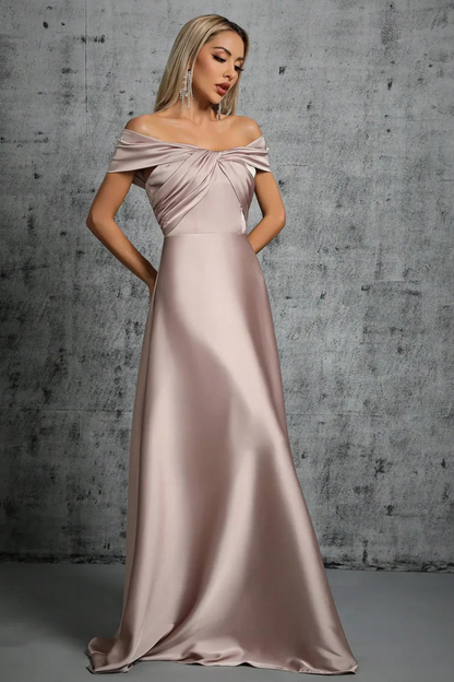 Mabel Women's Pleated Maxi Dress - flat lay