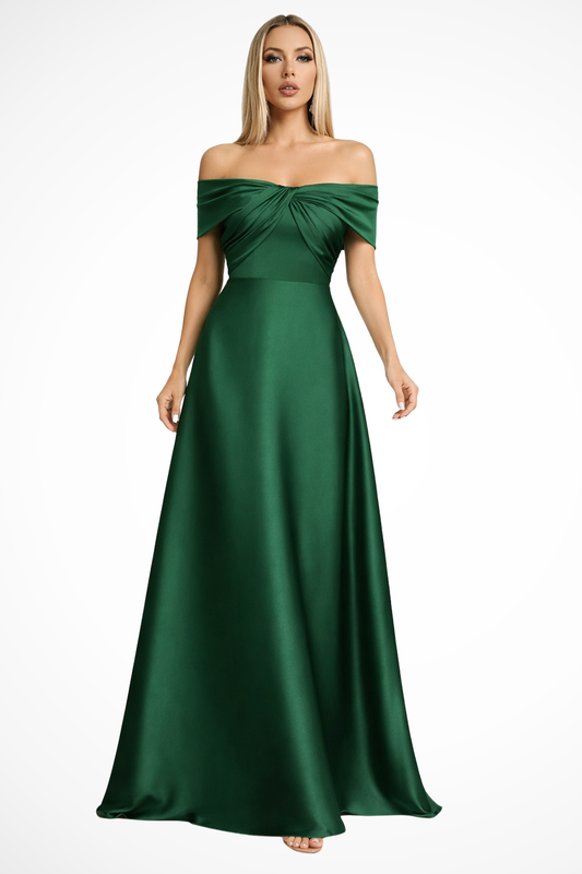 Mabel Women's Pleated Maxi Dress - front view