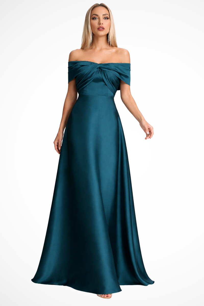 Mabel Women's Pleated Maxi Dress - fabric and finish detail