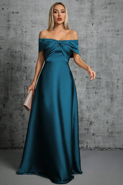 Mabel Women's Pleated Maxi Dress - back view