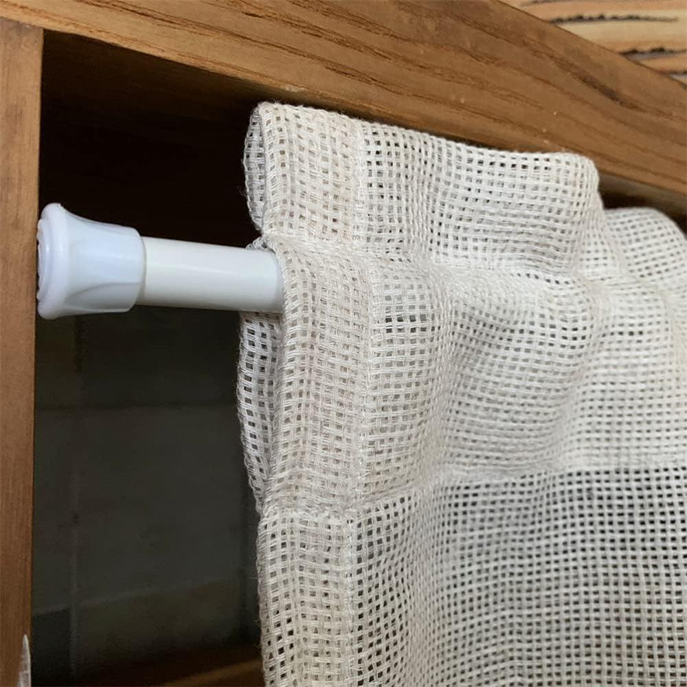 Adjustable Telescopic Curtain Rod | No-Drill, Rustproof Aluminum
