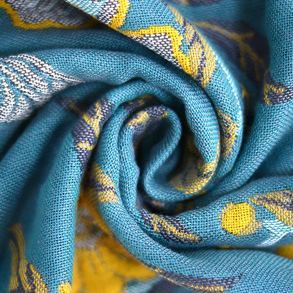 Reversible Cotton Bath Towel | Hibiscus Print