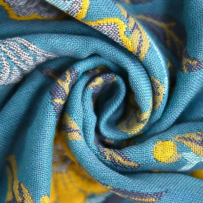 Reversible Cotton Bath Towel | Hibiscus Print