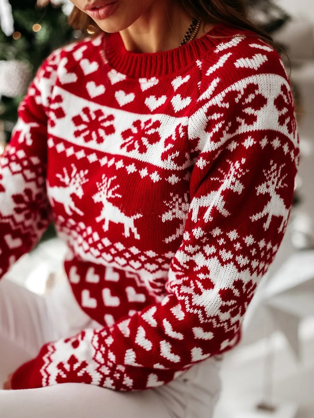 Esme Women's Sweater - fabric and finish detail