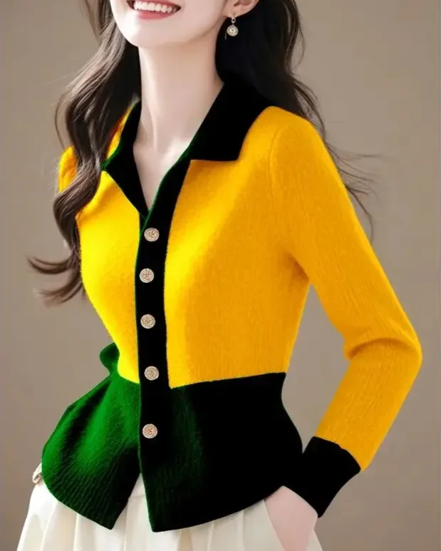 Saskia Women's Cardigan - fabric and finish detail