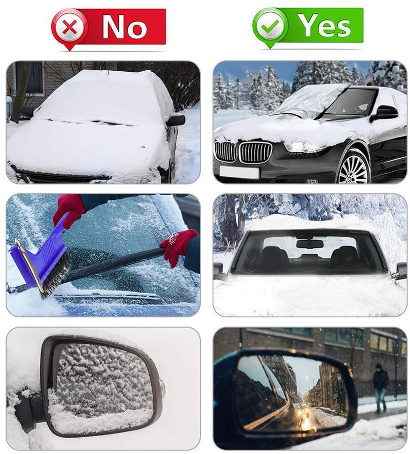 Pine Car Windshield Cover - full-length view