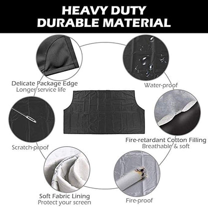 Pine Car Windshield Cover - fabric and finish detail