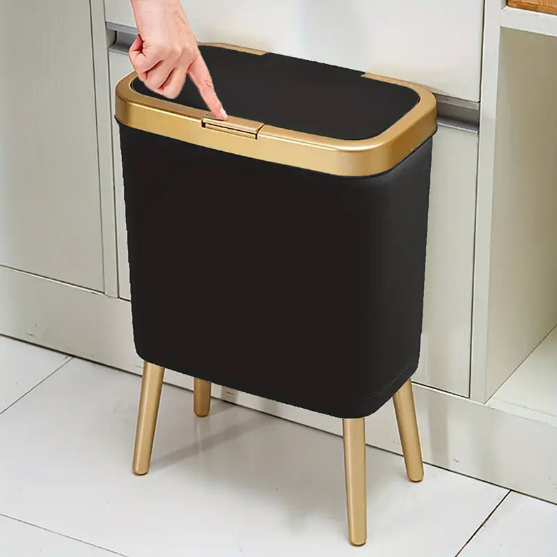 15L Odour-Sealing Trash Can with Elevated Legs – Modern Waste Bin for Kitchen and Bathroom 1