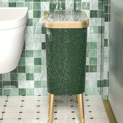 15L Odour-Sealing Trash Can with Elevated Legs – Modern Waste Bin for Kitchen and Bathroom 5
