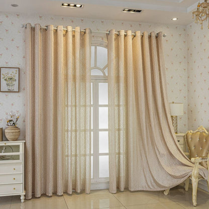 Imperial Maze Embroidered Curtain | Velvet-Touch, Light-Filtering