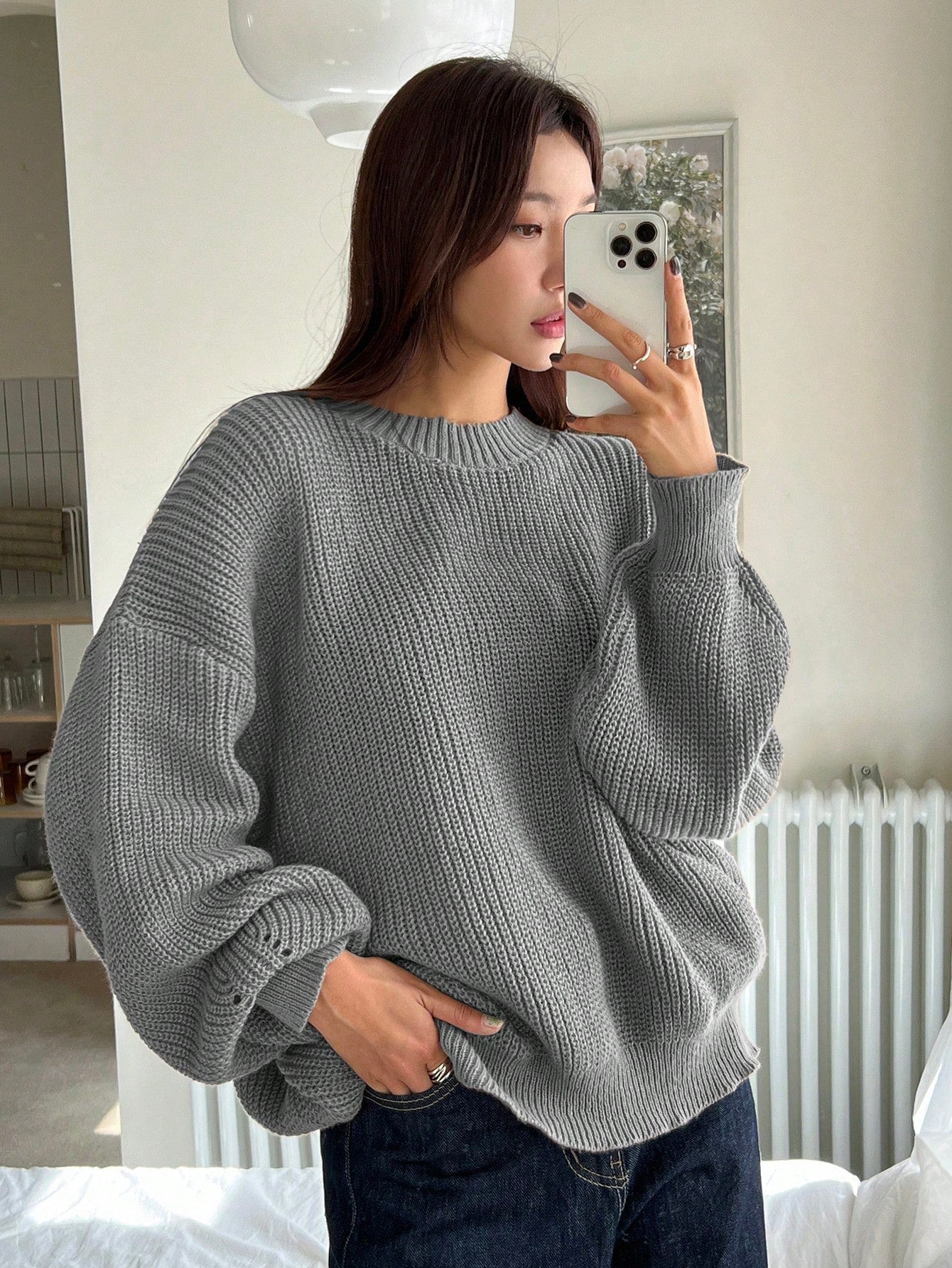 Ulla Women's Oversized Sweater - shown in use