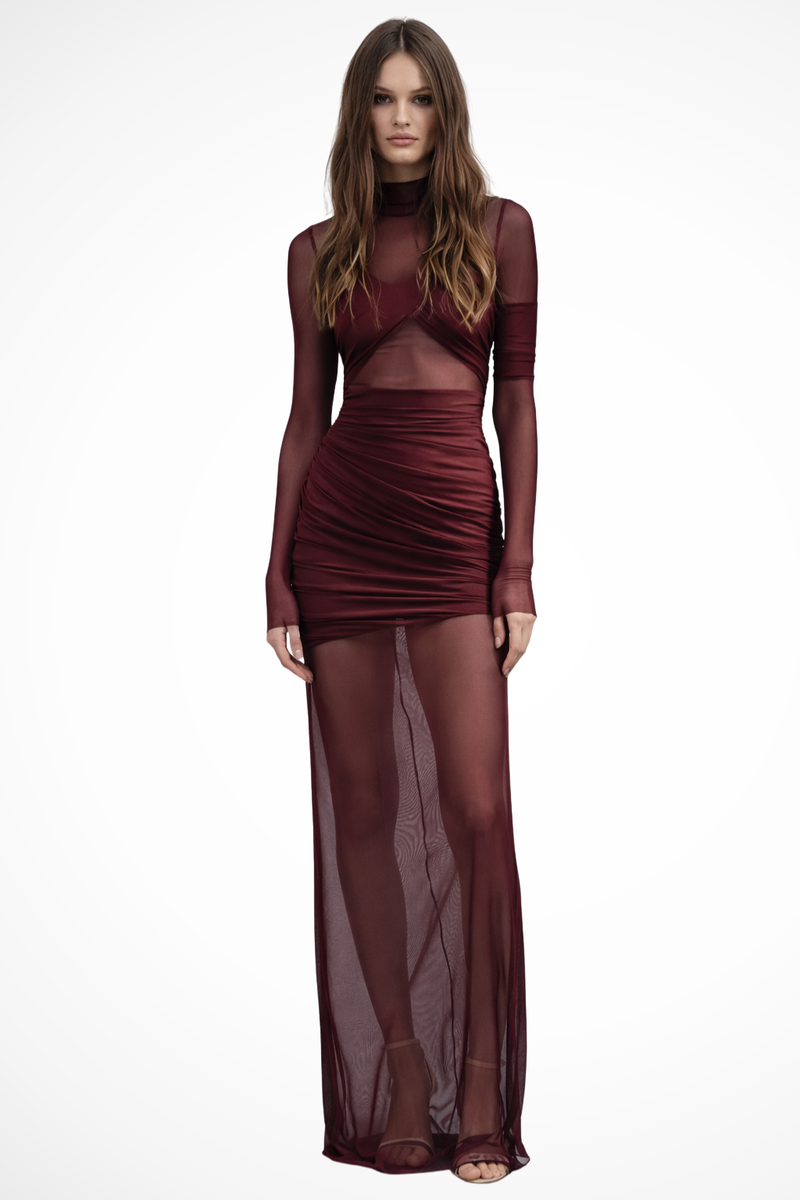 Darcy Women's Maxi Dress | Sheer, Bodycon, Mesh