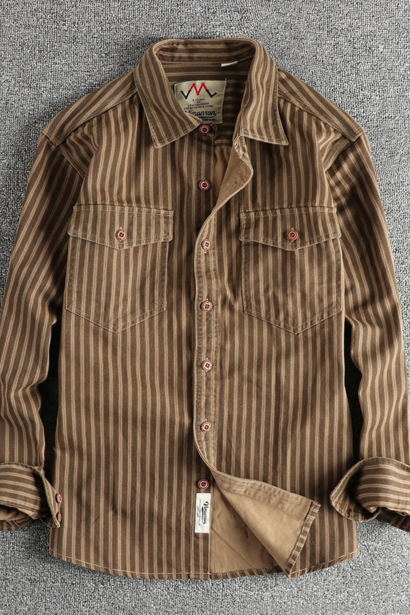 Griffin Men's Striped Blouse - front view