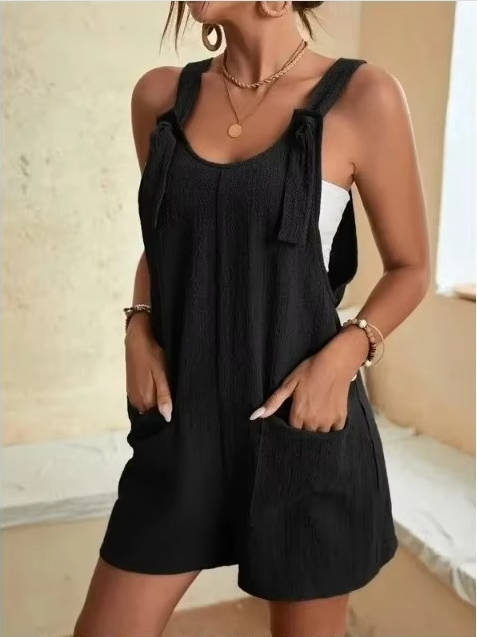 Kaia Women's Adjustable Overalls - front view