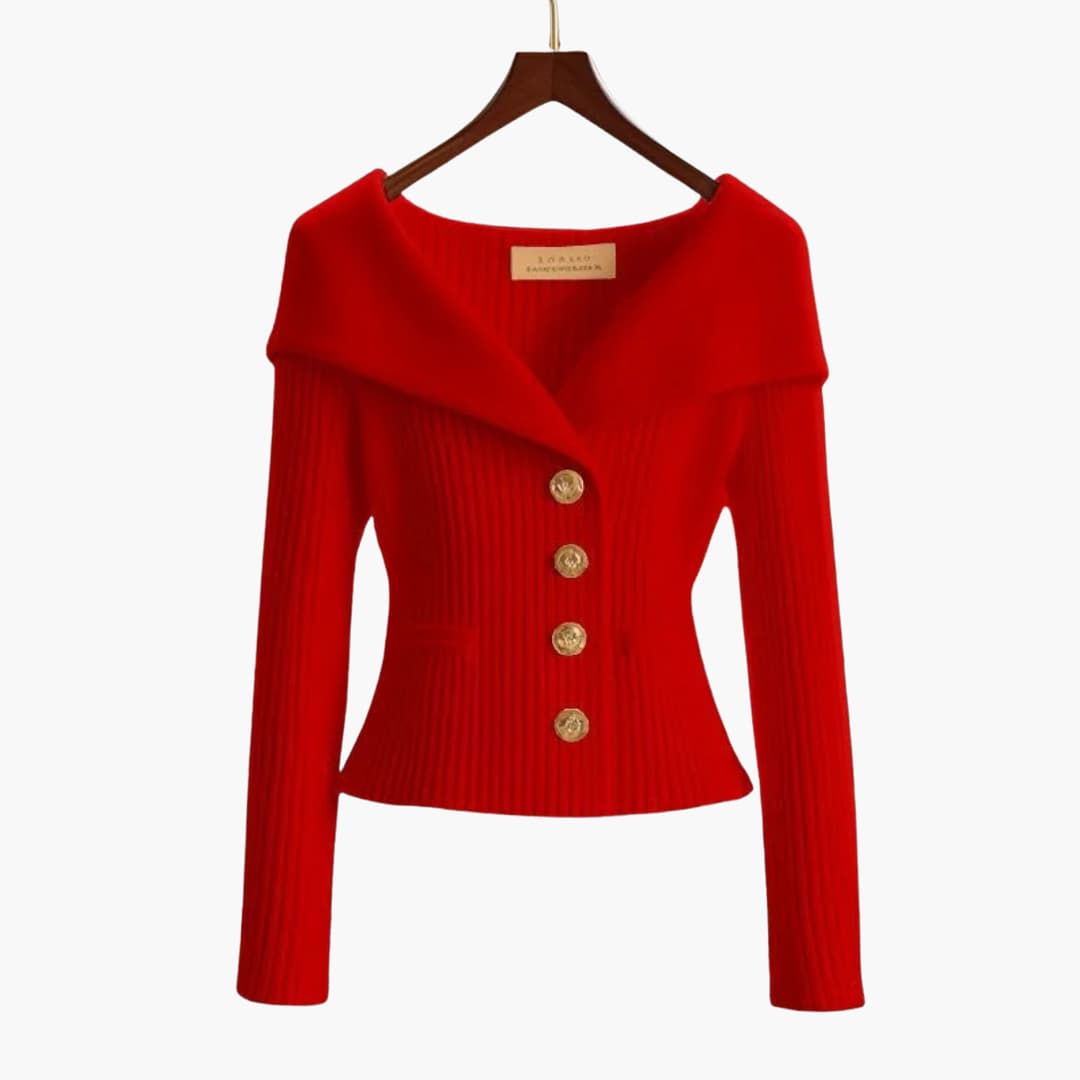 Genevieve Women's Cardigan - fabric and finish detail