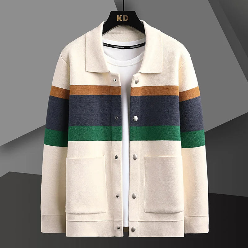 Clara Women's Striped Jacket | Varsity, Knit