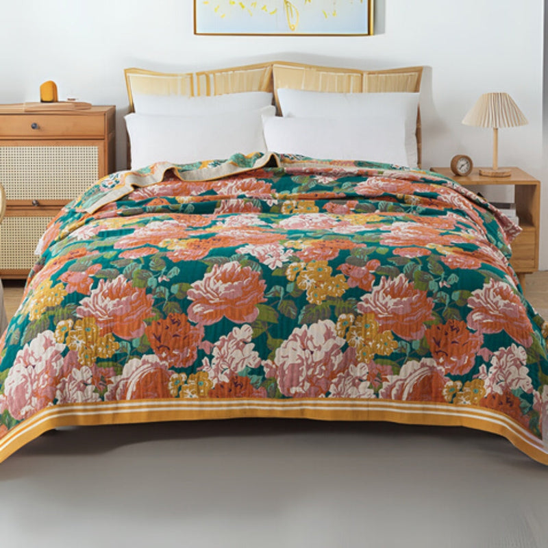 Tropical Breeze Cotton Blanket | Cotton, Tropical