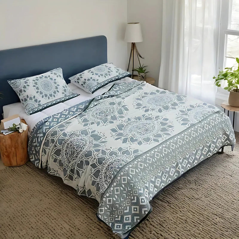 Haven Lunara Floral Cotton Comfort Blanket | Cotton, Floral Pattern