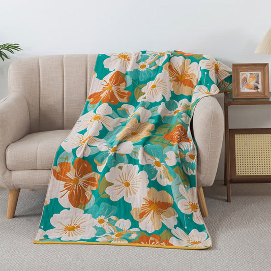 Cotton Gauze Bath Towel | Tropical Floral