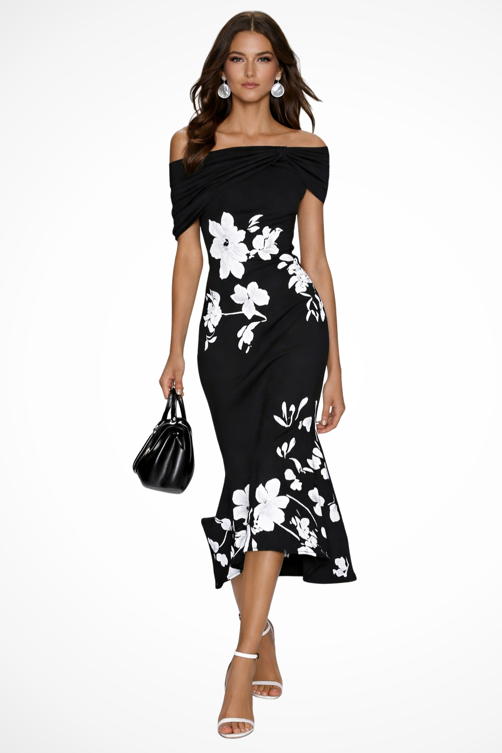 Rosa Women's Floral Dress - fabric and finish detail
