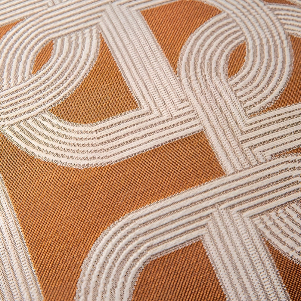Modern Interlock Pattern Cushion Cover