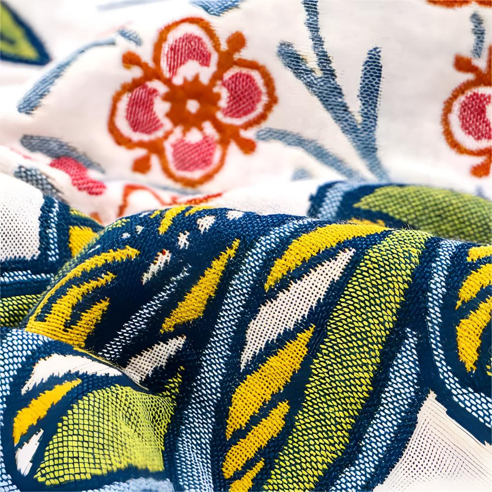 Reversible Cotton Bath Towel | Garden Floral