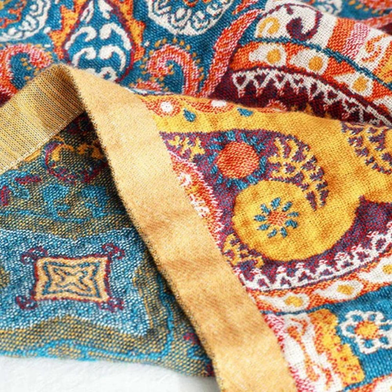 Cotton Bath Towel | Boho Geometric Floral