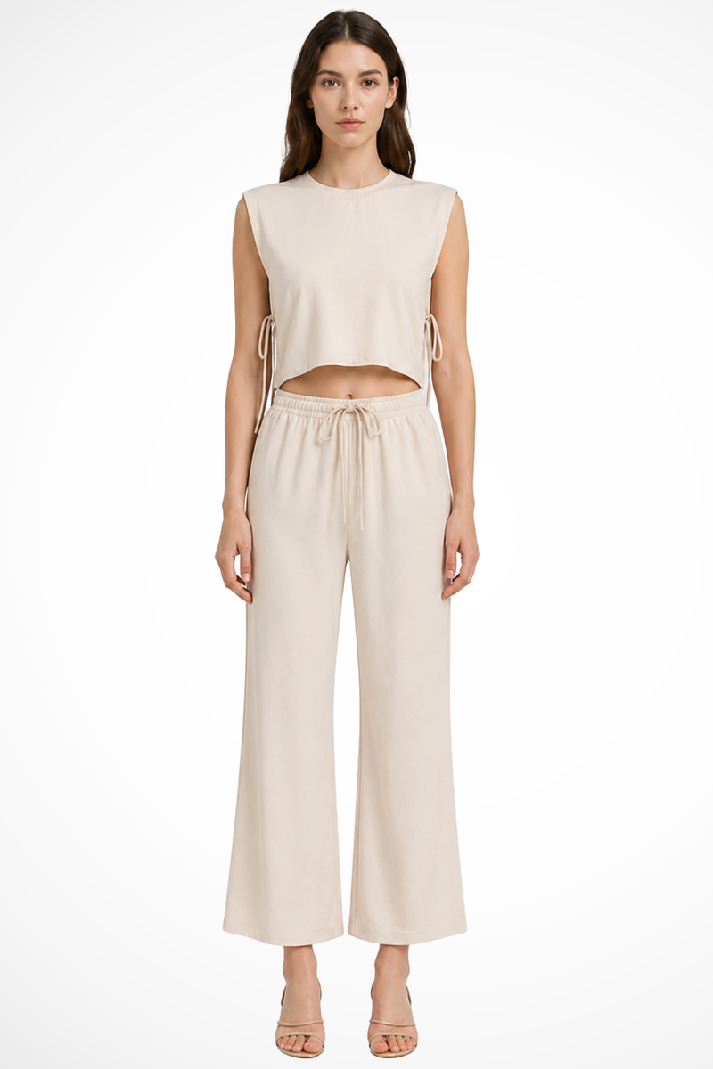 Vienna Women's Wide Leg Trousers | Linen, Sleeveless
