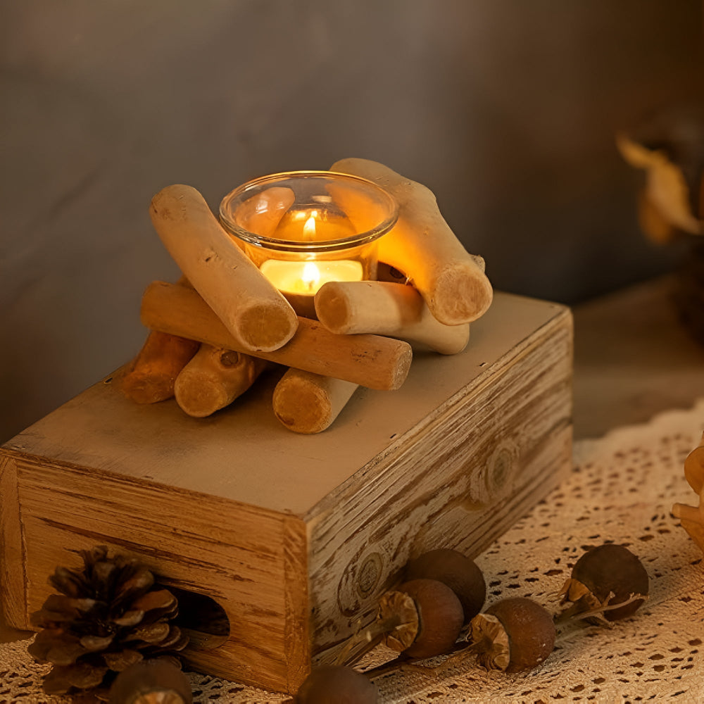 Driftwood Haven Tealight Holder
