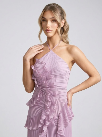 Odette Women's Asymmetric Maxi Dress - back view