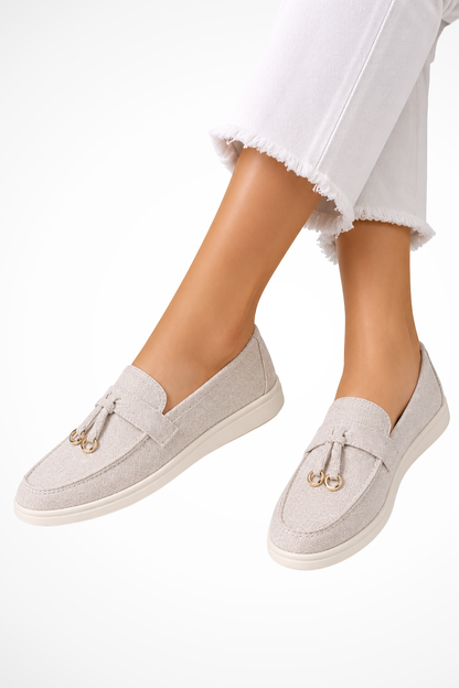 Iris Women's Suede Loafers - front view