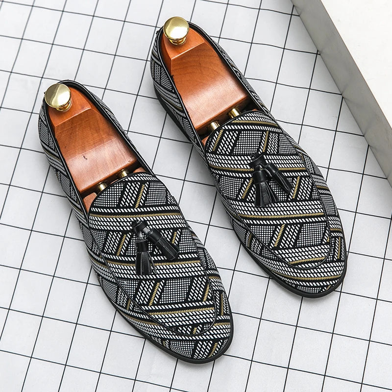 Marlow Men's Loafers | Slip, Faux Leather, Almond Toe