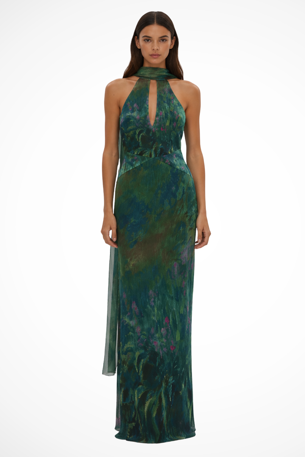 Juliette Women's Printed Maxi Dress - front view