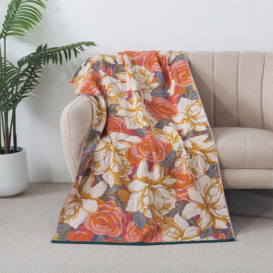 Cotton Bath Towel | Vintage Rose Floral